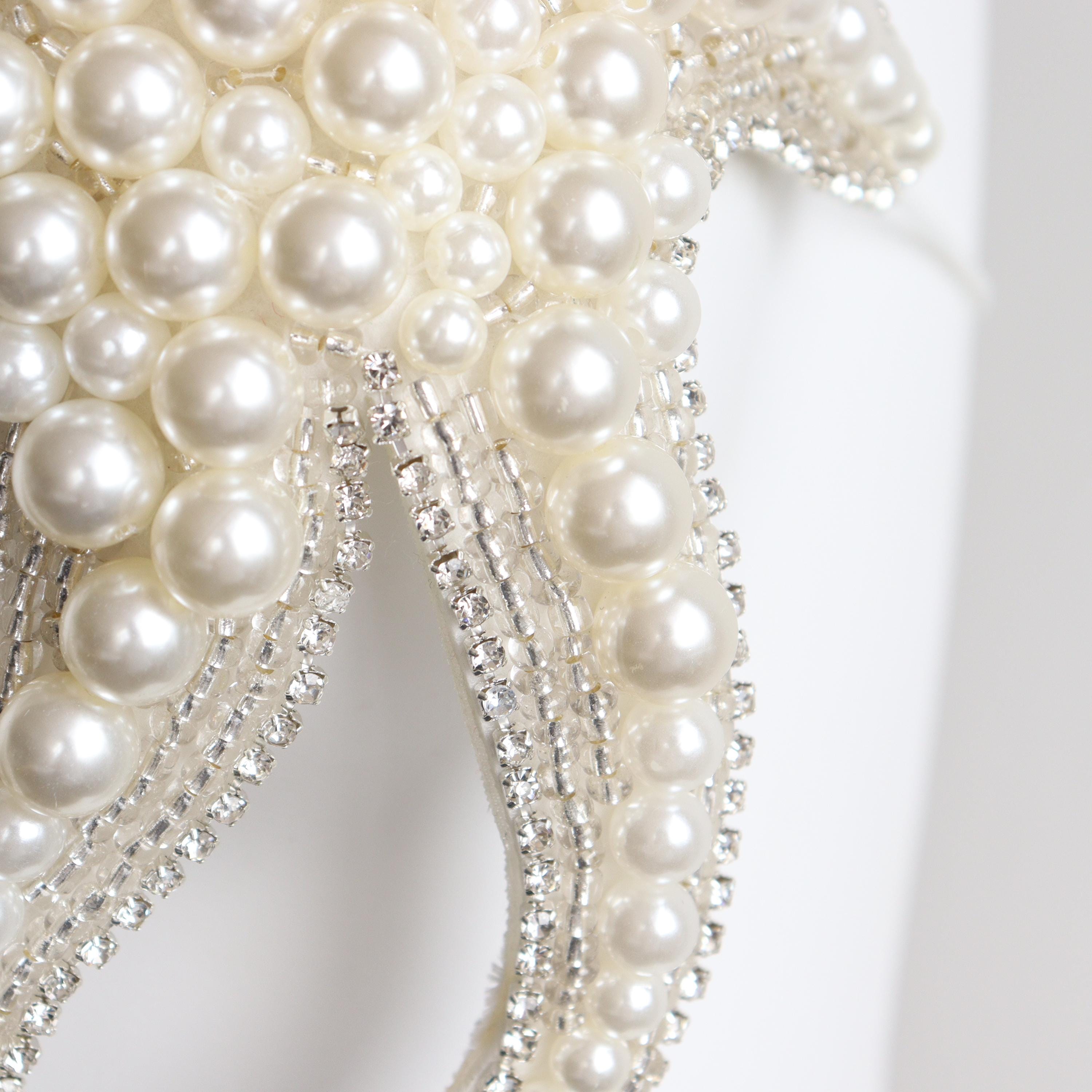 Handmade Pearl Sea Star Beaded Bra, Body Chain, Festival Rave Wear