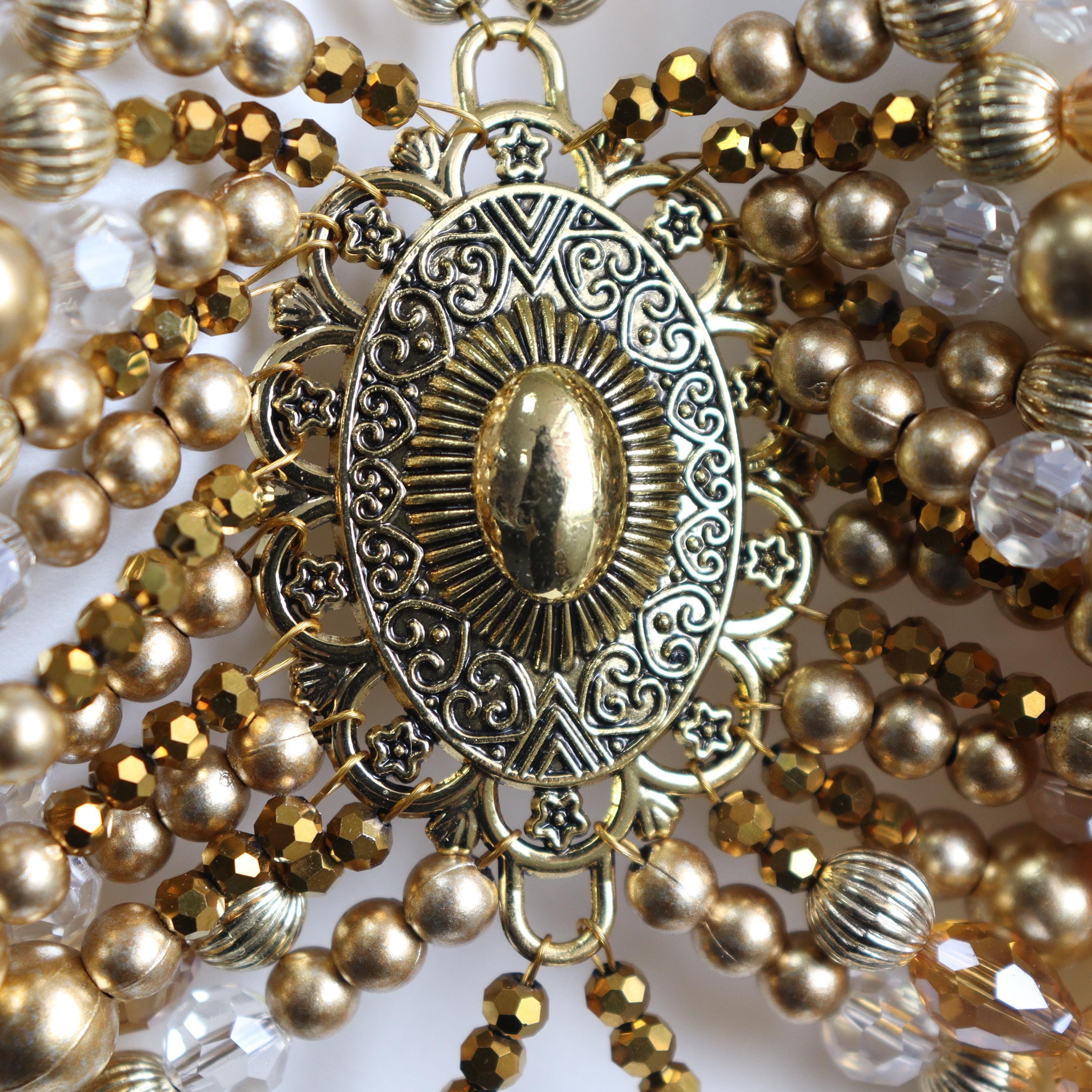 Top de sujetador de cuentas de color ámbar hecho a mano, joyería de cadena para el cuerpo para sirenas, burlesque, festivales, raves